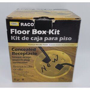 Raco Brass Floor Box Kit 6239BP